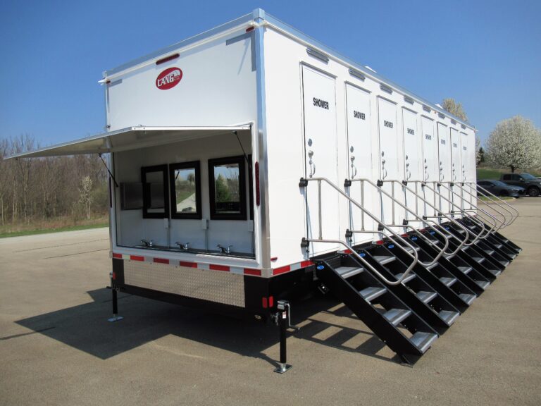 Portable Shower trailer rentals for California