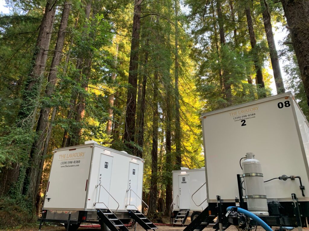 Shower Trailer Rentals Modesto, CA - In Mountains