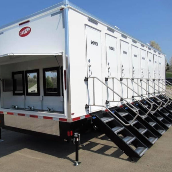 8-Stall Shower Trailer Rentals - The Lavatory Nor Cal
