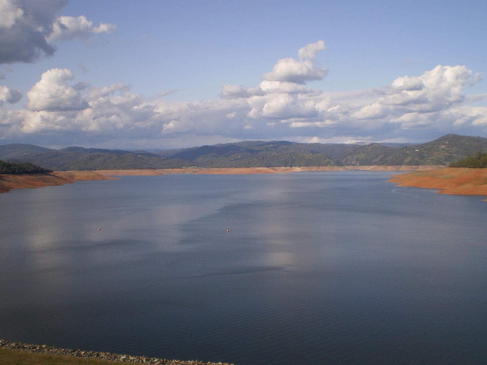 Lake Oroville and the foothills under spring clouds in Butte County, an area served by The Lavatory NorCal