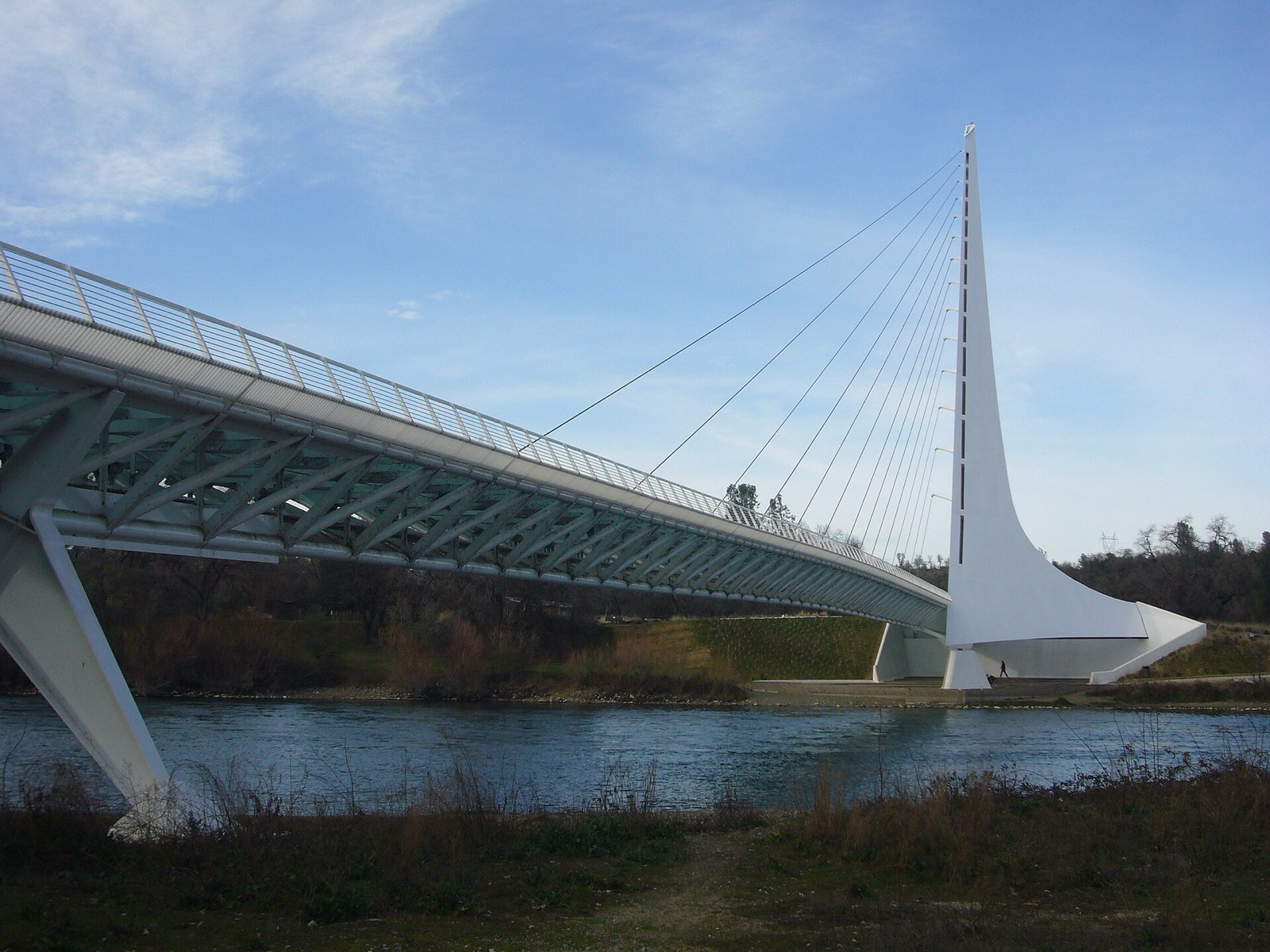 Sundial Bridge crossing the Sacramento River in Redding, in the North Valley served by The Lavatory NorCal