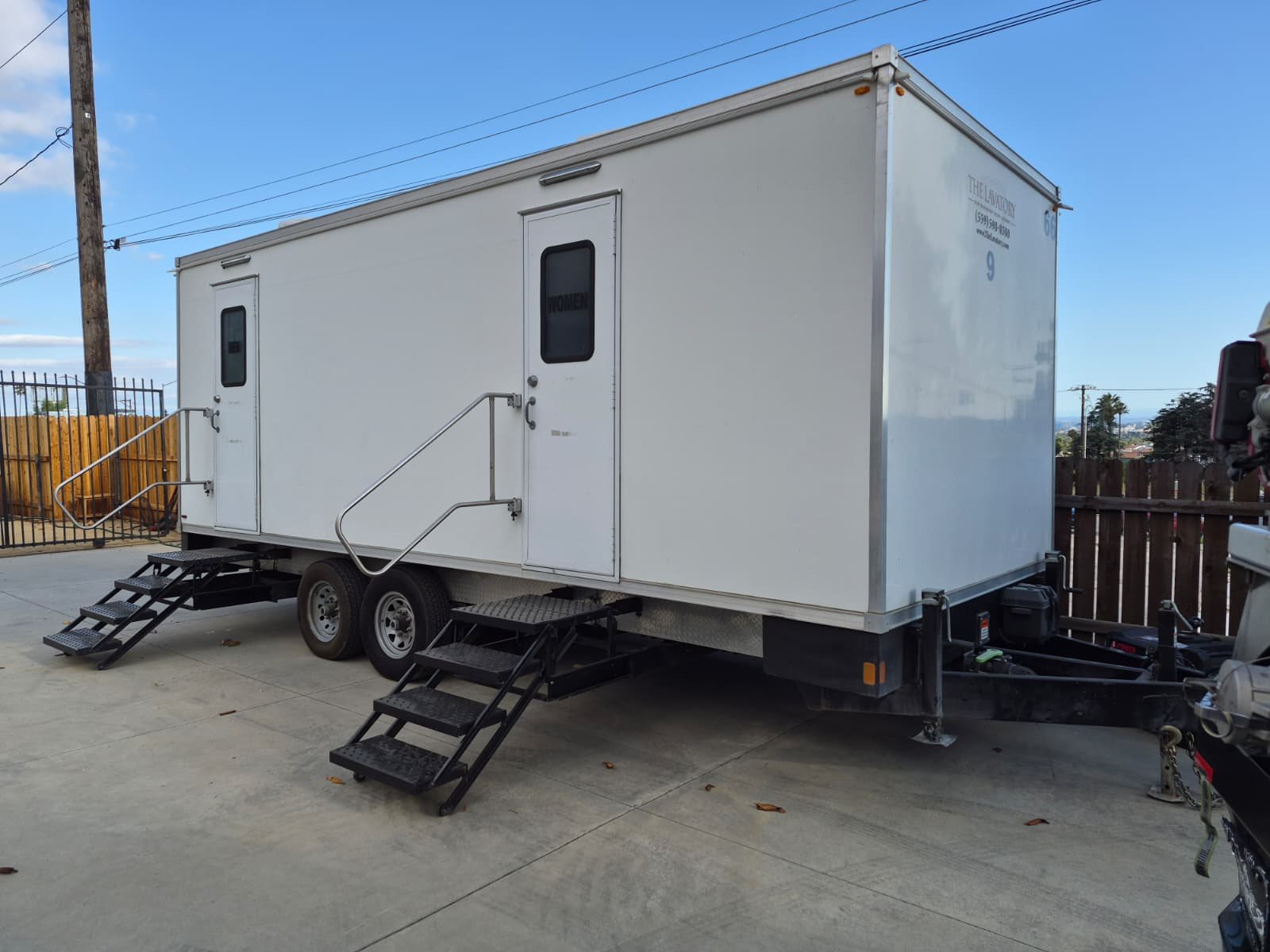 9-Station Restroom Trailer staged for East Contra Costa County events
