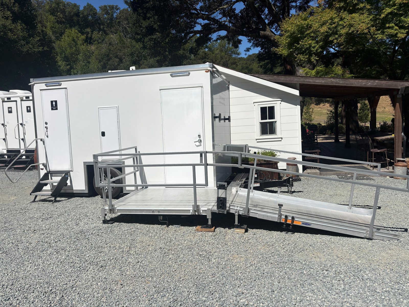 ADA + 2 Restroom Trailer, delivered to venues from Antioch to Oakley