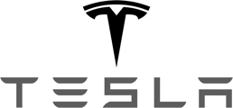 Tesla logo, a customer served by our Antioch restroom trailer rentals